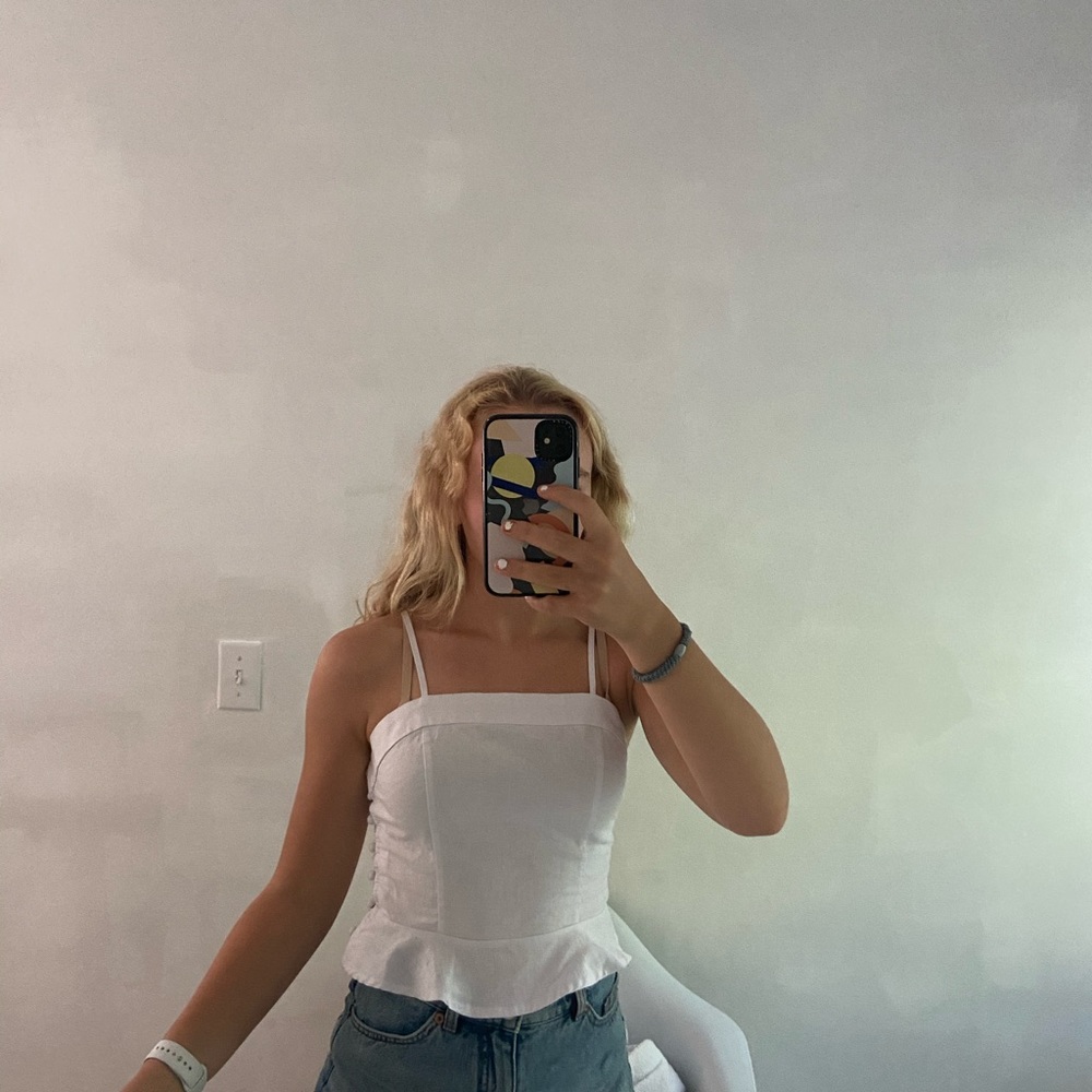Forever 21 white blouse tank